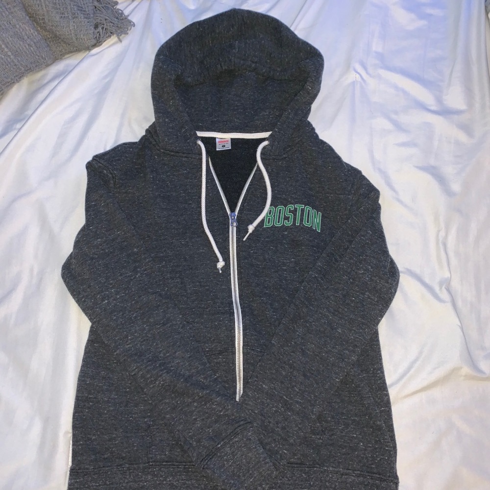 Boston Gray Zip-Up